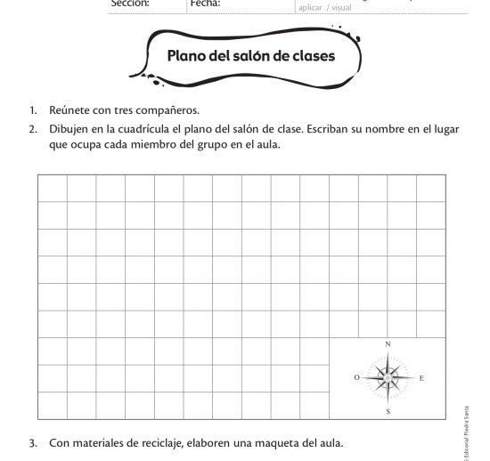 Plano del salón de clases