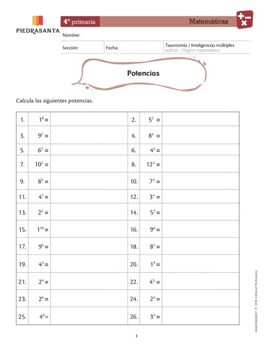 Potencias