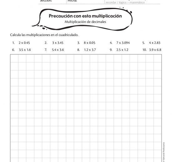 Precaución con esta multiplicación