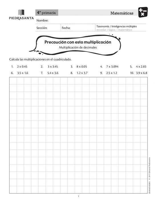 Precaución con esta multiplicación