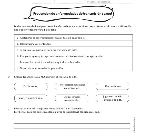 Prevención de enfermedades de transmisión sexual