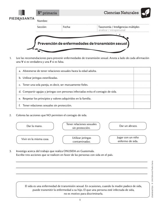 Prevención de enfermedades de transmisión sexual