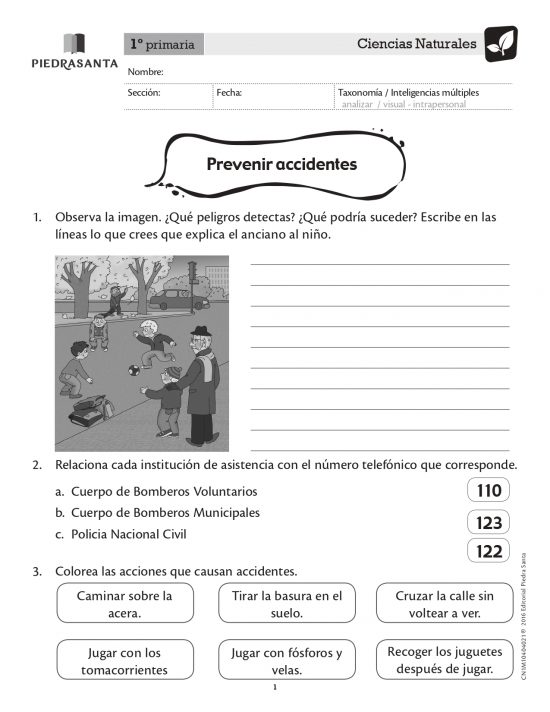 Prevenir accidentes