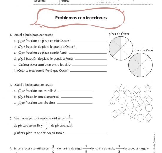 Problemas con fracciones