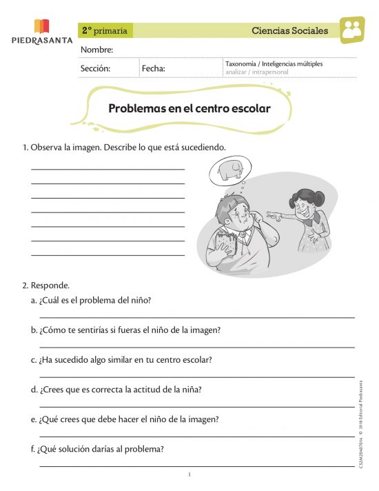 Problemas en el centro escolar