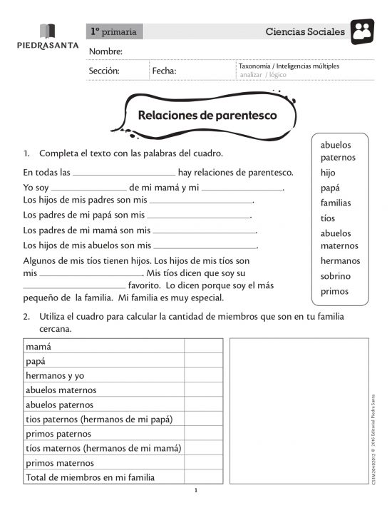 Relaciones de parentesco