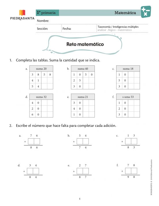 Reto matemático