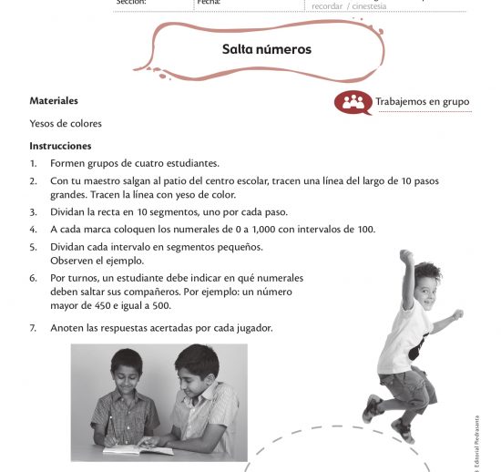 Salta números