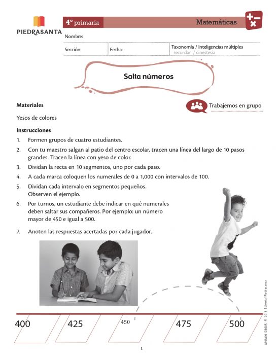 Salta números