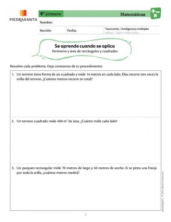 Se aprende cuando se aplica