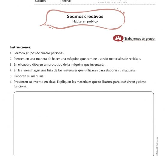 Seamos creativos