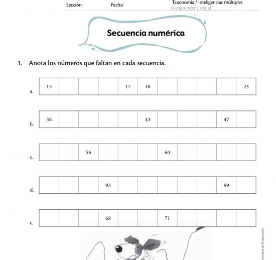 Secuencia numérica