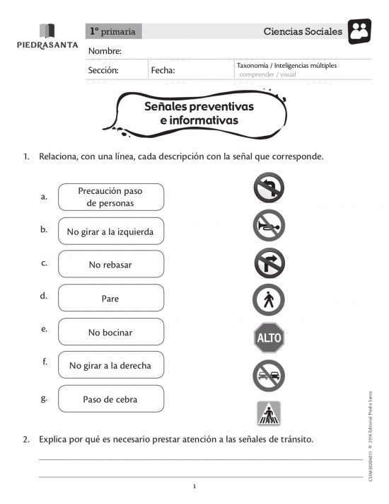 Señales preventivas e informativas