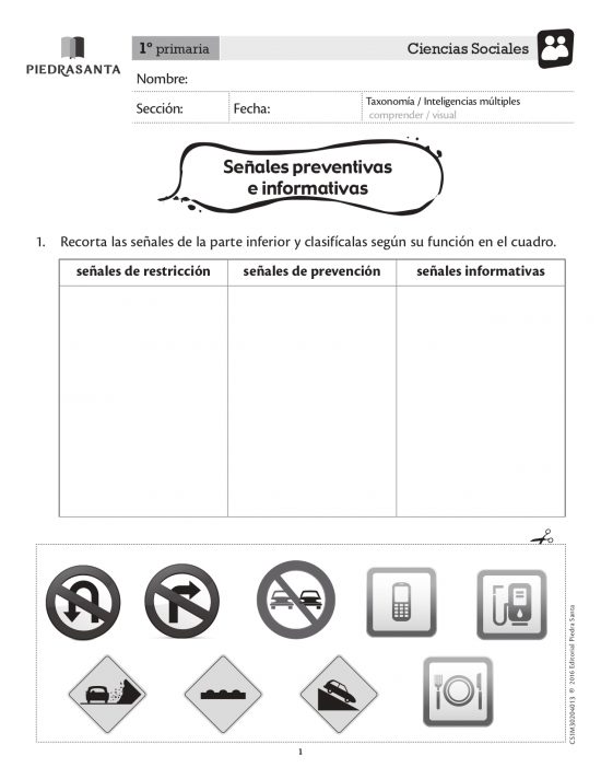 Señales preventivas e informativas