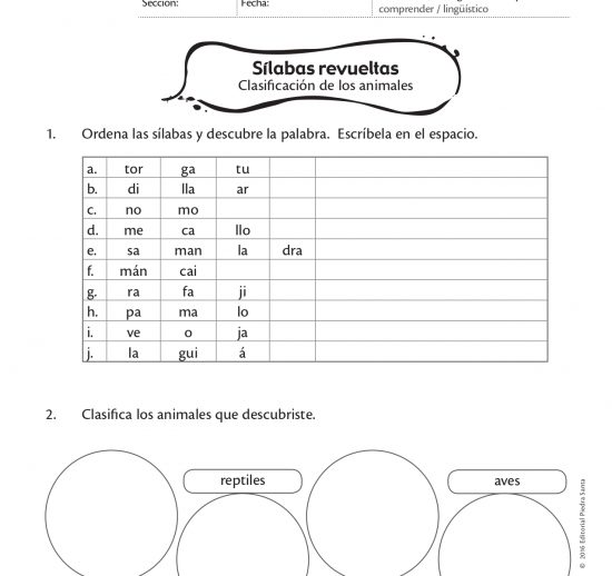 Sílabas revueltas
