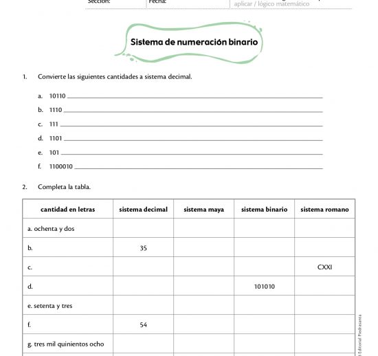 Sistema de numeración binario