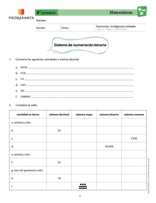 Sistema de numeración binario