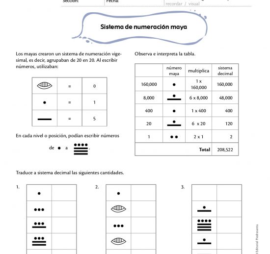 Sistema de numeración maya