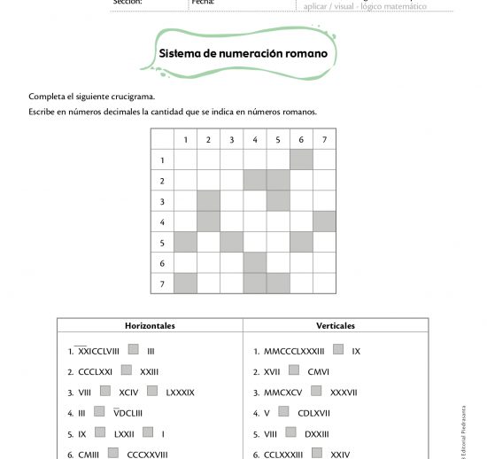 Sistema de numeración romano