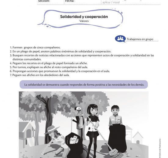 Solidaridad y cooperación