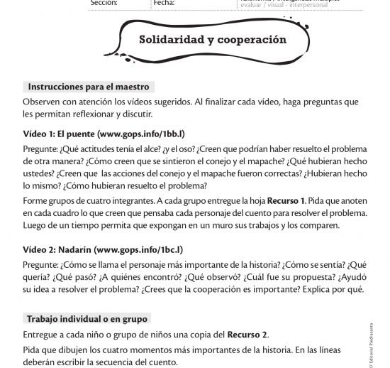 Solidaridad y cooperación