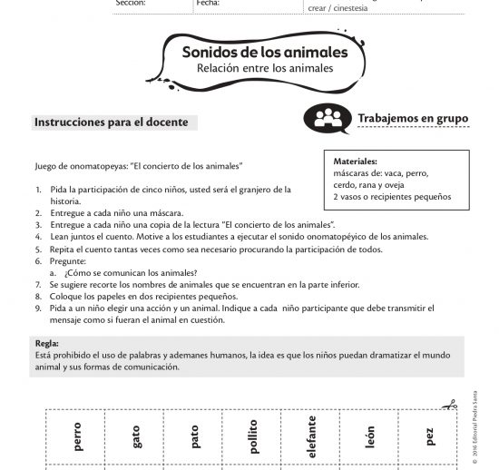 Sonidos de los animales