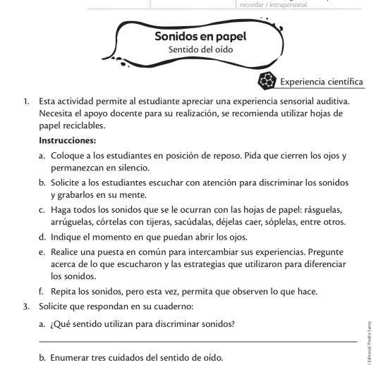 Sonidos en papel