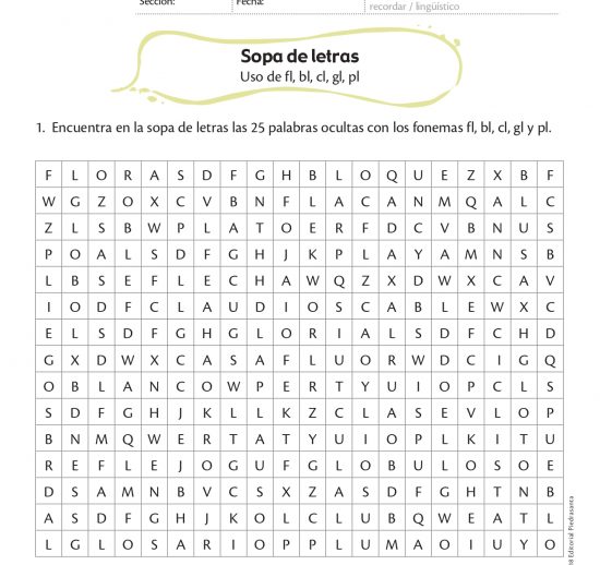 Sopa de letras
