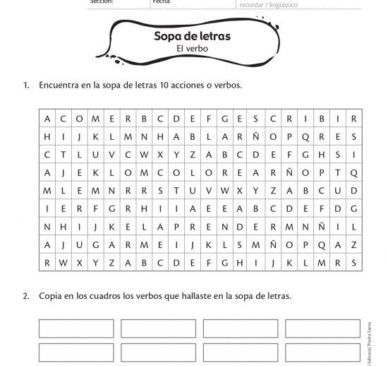 Sopa de letras
