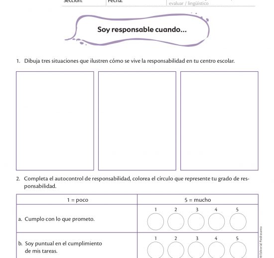 Soy responsable cuando…