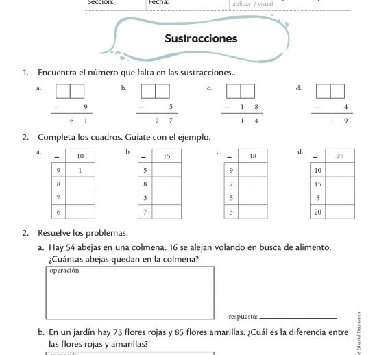 Sustracciones