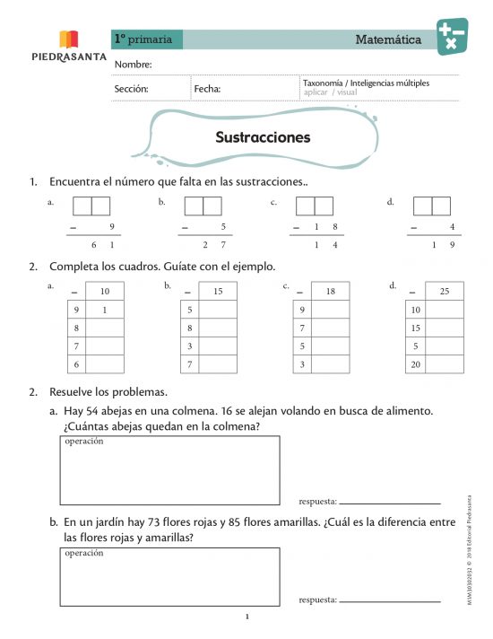 Sustracciones