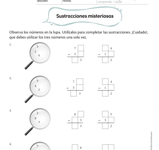 Sustracciones misteriosas