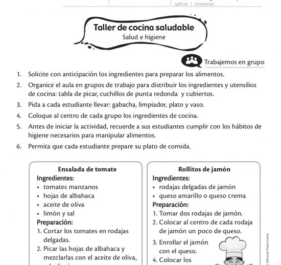Taller de cocina saludable