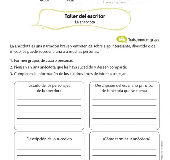 Taller del escritor