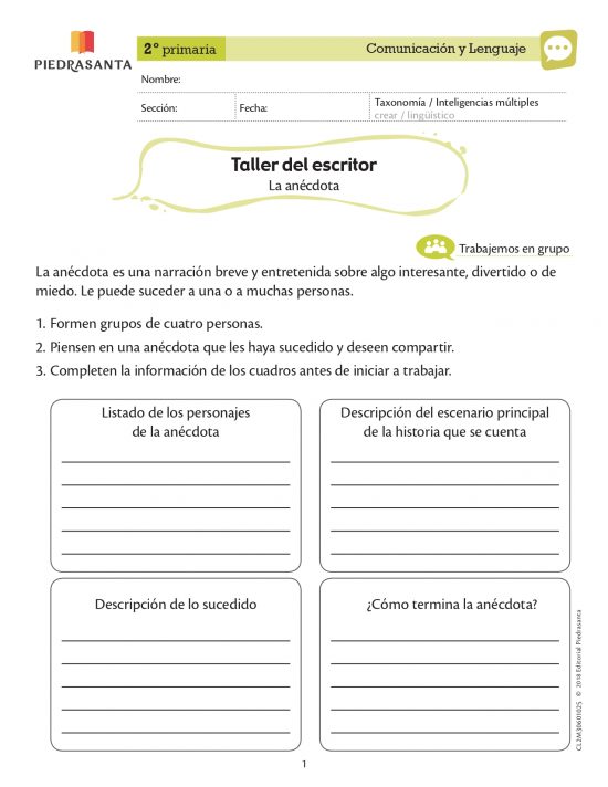 Taller del escritor