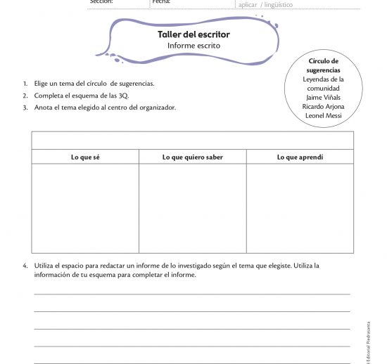 Taller del escritor
