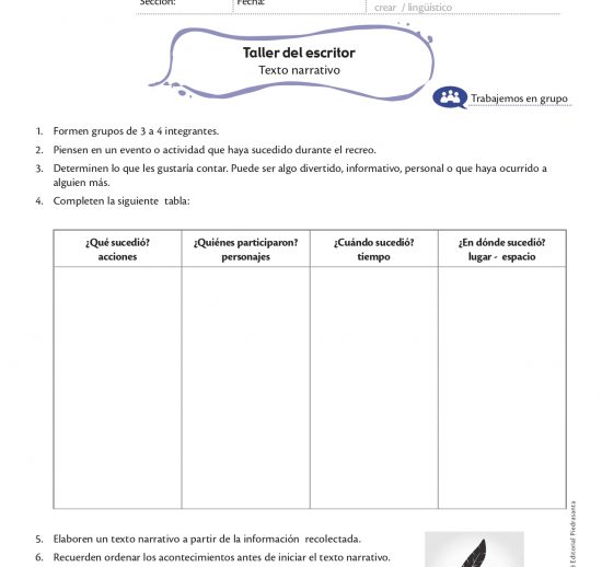 Taller del escritor