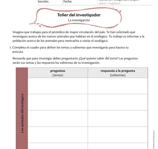 Taller del investigador
