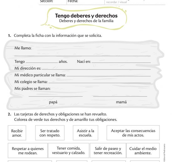 Tengo deberes y derechos