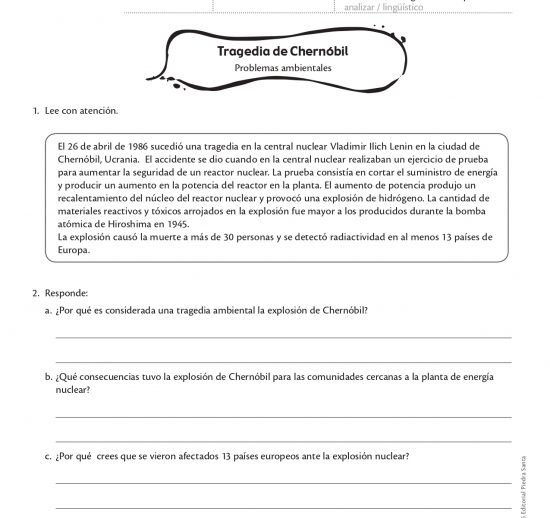 Tragedia de Chernóbil