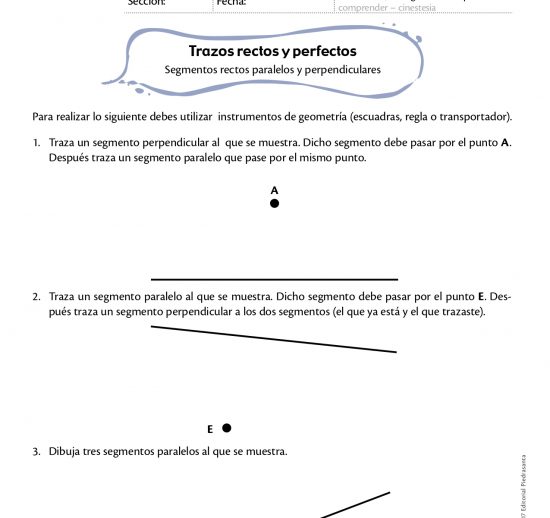 Trazos rectos y perfectos