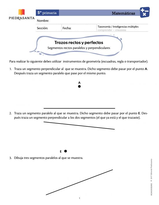 Trazos rectos y perfectos