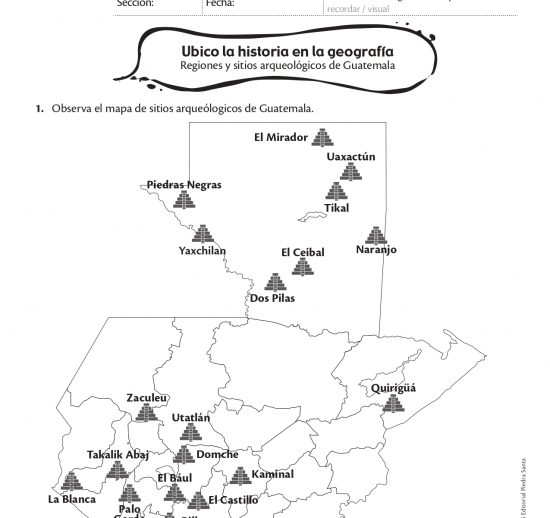 Ubico la historia en la geografía