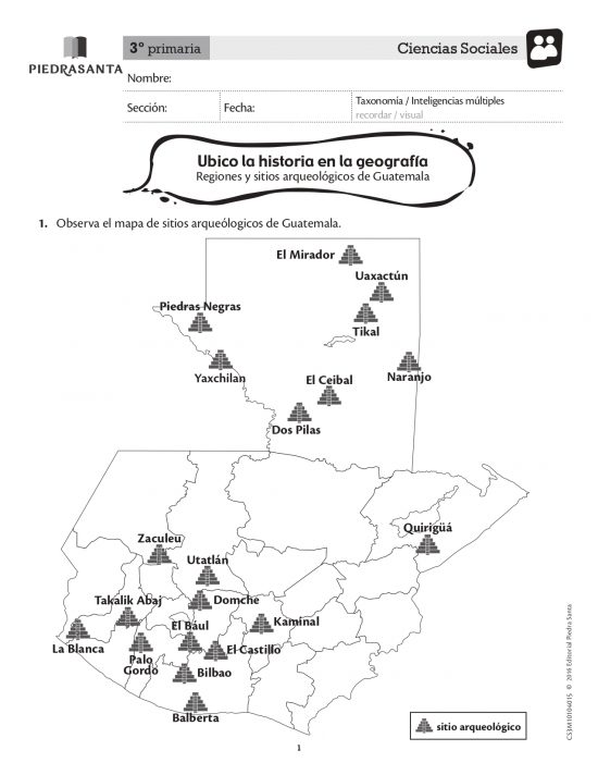 Ubico la historia en la geografía