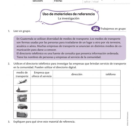 Uso de materiales de referencia