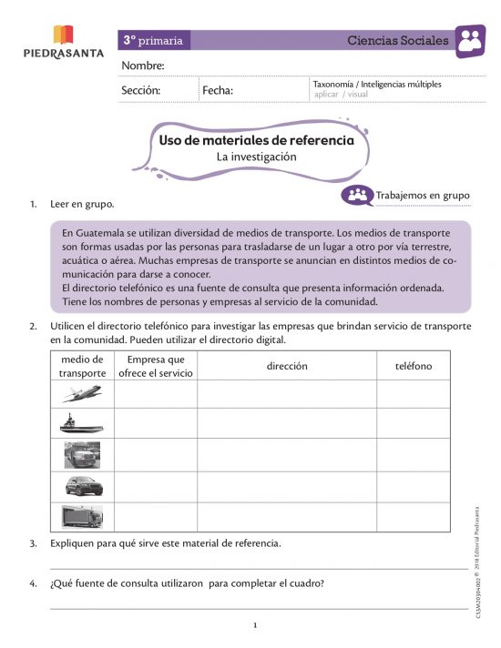 Uso de materiales de referencia