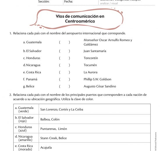 Vías de comunicación en Centroamérica