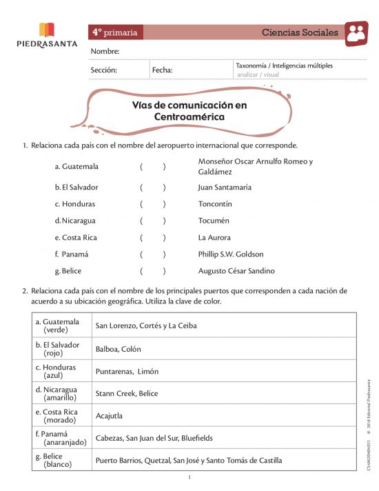 Vías de comunicación en Centroamérica