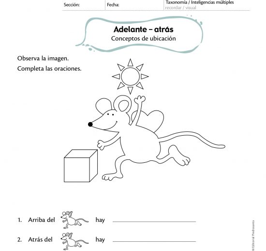 adelante - atrás